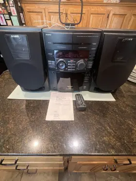 Mhc-f100 Sony Component System 50 1 Cd Changer With Remote And Antennas Read