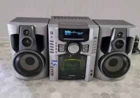 Mhc-gs300av Sony Mhc-gs200 Stereo System 60 Cd Am Fm Cassette Speakers Read Works