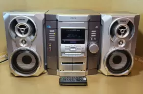 Mhc-gx20 Sony Stereo 3-disc Cd Changer Dual Tape Player Gamers Hook Up Xbox -see Video #2