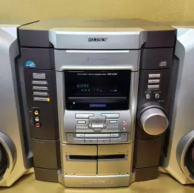 Mhc-gx20 Sony Stereo 3-disc Cd Changer Dual Tape Player Gamers Hook Up Xbox -see Video