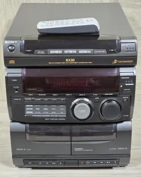 Mhc-rx30 Sony 3 Disc Cd Mini Hi-fi Component System With Remote - Read Description