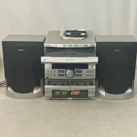 Mhc-rx33 Sony Mini Hi-fi System 3-cd Changer Dual Cassette Speakers And Manual