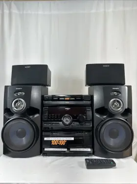 Mhc-rx70 Sony Rare Hifi Stereo System 3cd Changer Speakers Dead Cassette Deck