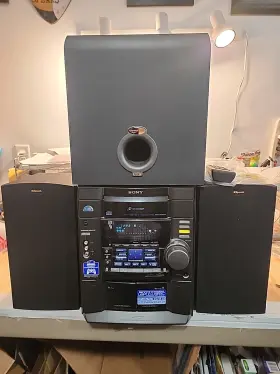 Mhc-rg70av Sony Rg70av Cd Changer Tape Tuner Gaming With Klipsch 5.1 Thx System Read