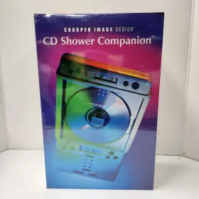 Si538 Sony Sharper Image Cd Player Am/fm Stereo Shower Companion Water Resistant Nib