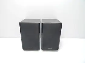 Sony Ss-cex22 2-piece Black Speaker System Set No Cord Untested As-is