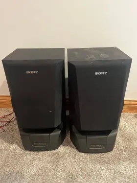 Ss-g2500 Sony Pair Of 2 Way Speakers Tested