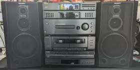 Lbt-d159 Sony Str-d159 Stereo 5-cd Am/fm Dual Cassette With 2 Bookshelf Speakers