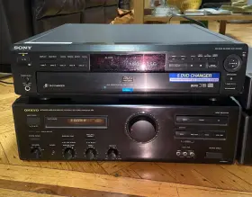 Dvp-c600d Sony Ta-w11 Onkyo Stereo System A-rv401 Amplifier T-401 Fm/am And #2
