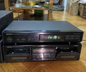 Dvp-c600d Sony Ta-w11 Onkyo Stereo System A-rv401 Amplifier T-401 Fm/am And #3