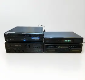 Dvp-c600d Sony Ta-w11 Onkyo Stereo System A-rv401 Amplifier T-401 Fm/am And