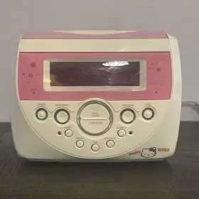 Kt2053 Spectra Hello Kitty Am Fm Radio Cd Player Alarm Clock Tested Fully Functional
