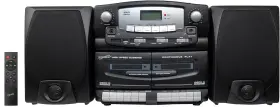B0bn7d7zm3 Supersonic Black Edition Vintage Bluetooth Stereo System With Cd/mp3/cassette/usb/a