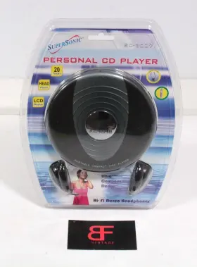 El3005p Supersonic Sc-3007 Personal Cd Player Hi-fi Stereo Headphones Compact
