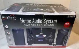 Sc3399m Supersonic Home Audio System Mp3 Cd Player Am/fm Radio New