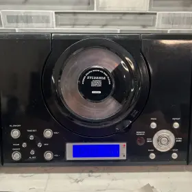 Srcd114p Sylvania Stereo Am/fm Radio Cd Player Alarm Clock Tested #2