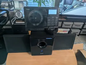 Cd-x60i Teac Cd-60x1 Micro Hi-fi System Ultra Thin Am/fm Aux For Ipod Complete Setup Sub