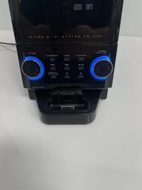 Cd-x70i Teac Micro Hi-fi System Ipod Dock Power 30w Without Speakers In Black #2