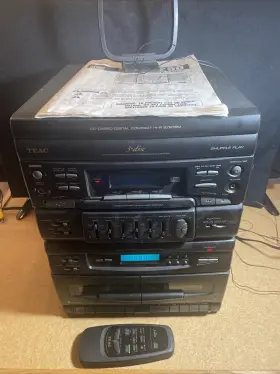 Dc-d2250 Teac Cd Cassette Radio Tuner Remote Manual No Speakers Read Descripti