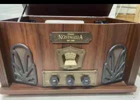 Gf-180 Teac Nostalgia Am/fm Stereo Music System Record Player Tested And Works #2