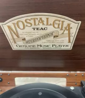 Gf-180 Teac Nostalgia Am/fm Stereo Music System Record Player Tested And Works #3