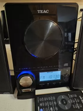 Mc-dx90i Teac Micro Hi-fi System Stereo Subwoofer Speakers With Remote Tested #2