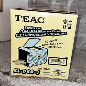 Sl-d80-j Teac New In Box Jade Cd Player Alarm Clock Radio Retro/vintage Boombox #3