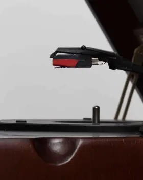 Tcp9560 Techplay Retro Record Player Stereo System Bluetooth Cd Cherry Refurb #3