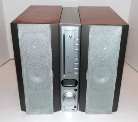 Mc502 The Sharper Image Bookcase Cd Dvd Am/fm Home Entertainment Stereo Tested