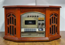 Tpc-mse-800-0022 Thomas Pacconi Record Cd Cassette Am/fm Radio Stereo System