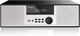 18465313263 Tiamboy Vintage Style Micro Shelf Stereo System 40w Rms Cd Player Bluetooth