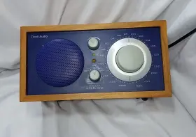 251566 Tivoli Audio Model One Am/fm Tabletop Radio Cherry / Cobalt Blue Henry Kloss