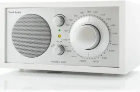 65487 Tivoli Audio Model One Am/ Fm Table Radio White/silver 2.4 Lb M1 Wht
