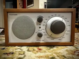 J134539 Tivoli Audio Model One Am/fm Aux In Radio - Walnut/beige