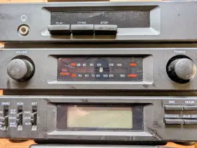 Travel Tech 7116 Micro Component Stereo Am Fm Cassette Shelf System Tested Adapter