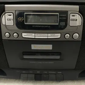 Cd217 Venturer Twin Compact Disc Stereo Boombox With Cassette And Am/fm Model #2