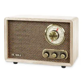 Vrs-2800-nat Victrola Willow Retro Bluetooth Fm/am Radio Natural #3