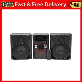 100w Wal-mart Stores Inc. 445008867829 Home Stereo Cd Player With Bluetooth Usb Remote Fm Radio Compact System New