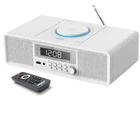 Wiscent B0dkrwnfdn Retro Bluetooth Cd Player Alarm Clock Fm Radio - 20w Stereo Speakers