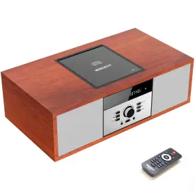 Wtb-797 Wiscent Nostalgic Bluetooth Stereo System For Home Vintage Micro Hifi Systems Cd Pla