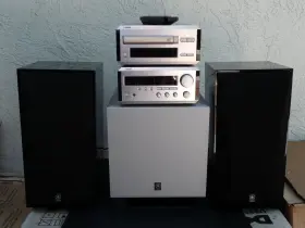 Cdx-e100cd Yamaha Hi-fi Mini Stereo System Rx-e100 Receiver Cdx-e100 Cd Player Speakers Sub