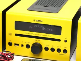 Mcr-042 Yamaha Mcr-040 Micro Component System With Remote Ipod - Tested And Working Yellow #3