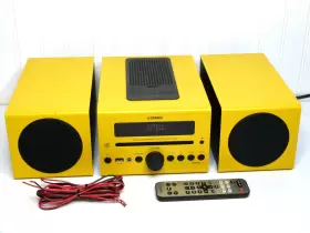 Mcr-042 Yamaha Mcr-040 Micro Component System With Remote Ipod - Tested And Working Yellow