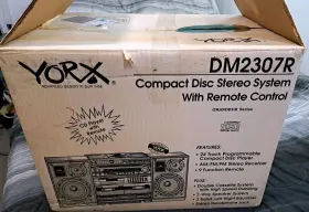 Dm2307r York Compact Disc Stereo System With Remote Control Nob Very Rare