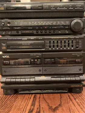 2307 Yorx Grandeur Stereo System Model With Speakers Tested Used Good Condition #2