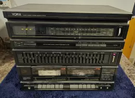 M2203b Yorx Vintage Audio Compact Stereo Sound System Model Dual Cassette
