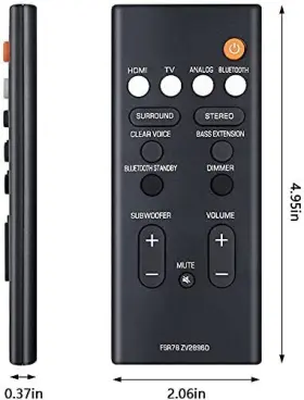 B09hn9vf7k Young Electronics Replacement Remote Control Fsr78 Zv28960 For Yamaha Yas-207 Yas207 Yas-1080 #2