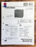 Sony HCD-441 Stereo Service Manual *original*. Fixed Price $19.97.