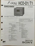 Sony HCD-D1 HCD-T1 Tuner Player Original Service Manual. Fixed Price $14.94.