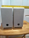 Pair Of Ilive IHMD8816DT Bookshelf Speakers Only Silver For Home Docking System. Fixed Price $43.99.